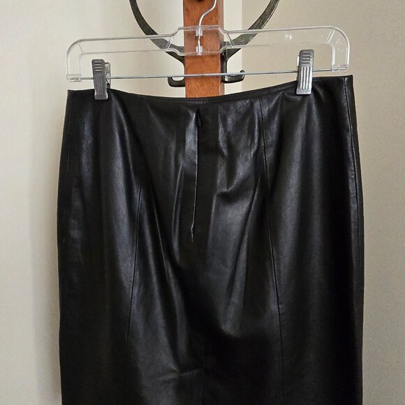 Talbots petite leather skirt - Picture 2 of 6